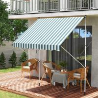 Outsunny Toldo Manual Retráctil 200x150 cm con Manivela de Aluminio Ángulo Ajustable Protección Solar para Terraza Balcón Jardín Patio - details 8