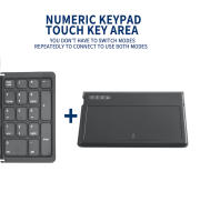 Teclado Inalámbrico Multi-Aplicativo JOMAA Con Gran Touchpad Y Teclado Numérico Plegable Portátil Para Laptop iPad 82 Teclas Estilo Estándar Bluetooth - details 6