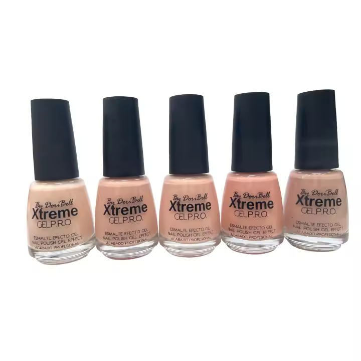 Set de 5 esmaltes profesionales serie Nude Xtreme 18 ML gel pro By DoriBell - 1