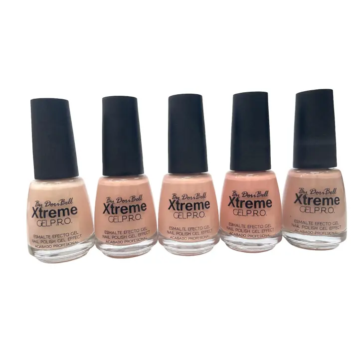Set de 5 esmaltes profesionales serie Nude Xtreme 18 ML gel pro By DoriBell - 1