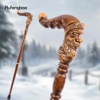 Bastón De Madera Marrón De Santa Claus Para Cosplay Y Fiestas De Halloween Bastón De Moda Con Punta De Goma 96cm - details 0