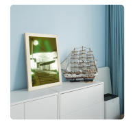 Pintura Iluminada Moderna Y Minimalista Para Dormitorio Luz Nocturna Creativa Tres Colores Ajustables Decoración De Mesa Alumbrado - details 10