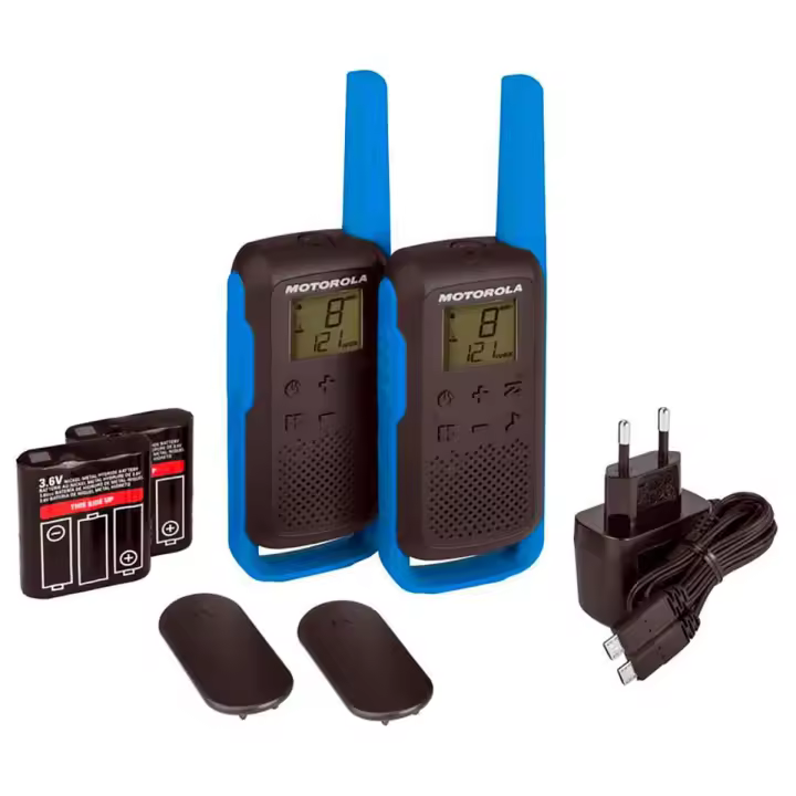 TALKABOUT T62 AZUL WALKIE TALKIES 8KM 16 CANALES PANTALLA LCD - 1