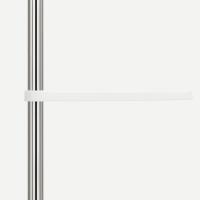 Ruhhy, Estantería de Ducha Esquinera Extensible 200-300cm con 4 Baldas Ajustables y Gancho | Estante de Baño sin Taladro en Rincón | Organizador Vertical para Gel Champú Toallas - Blanco y Acero Inoxidable - details 1