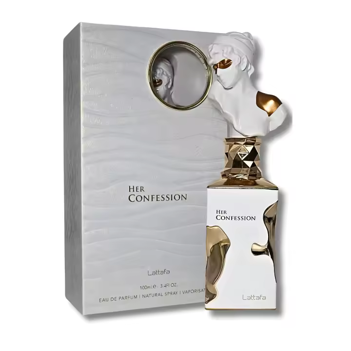 Her Confession 100ml by Perfume Árabe Lattafa,Fragancia de Lujo para Mujer | Floral Dulce con Toque Oriental | Larga Duración y 100% Original | Ideal para Regalo o Uso Diario | Mejor Perfume Árabe Femenino - 1