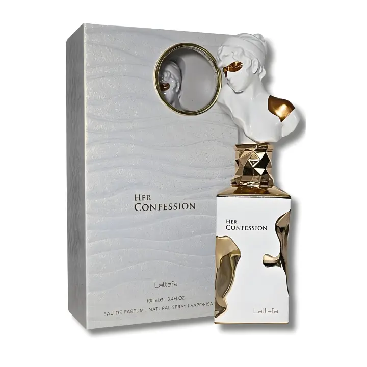 Her Confession 100ml by Perfume Árabe Lattafa,Fragancia de Lujo para Mujer | Floral Dulce con Toque Oriental | Larga Duración y 100% Original | Ideal para Regalo o Uso Diario | Mejor Perfume Árabe Femenino - 1