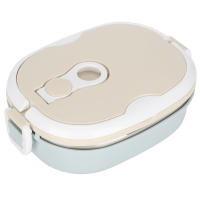 Caja De Almuerzo Portátil De Acero Inoxidable Para Estudiantes Y Trabajo Contenedor De Alimentos Con Utensilios De Cocina Resistentes Al Agua Caliente - details 0