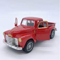 Mini Camión Rojo Clásico 11cm Juguete De Colección Vehículo De Acción Con Retroceso Aleación De Metal Regalo De Navidad Para Niños - details 2