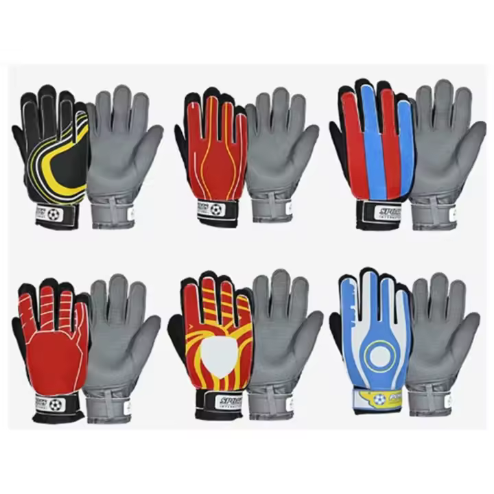 Guantes De Portero Profesional Para Niños Con Logotipo De Equipo Antideslizantes Y Látex Grueso Para Fútbol Y Soccer Con Guardia De Dedos - 1