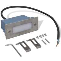 vidaXL Luces LED empotrables para escaleras 12 uds 44x111x56 mm - details 4