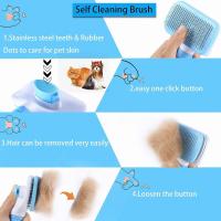 Cepillo para gato perro, cepillo de pelo muerto autolesivo para perro gato, hasta el 95% de pelo muerto y eliminación efectiva de pelo Tomentose, adecuado para perros gatos pelo corto y largo - details 0