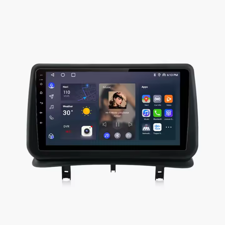 Junsun Android 13 Radio Para Renault Clio 3 2005 2006 2007 2008 2009 2010 2011 2012 2013 2014 DSP Navegación GPS Reproductor Multimedia 2 DIN Inalámbrico CarPlay Android Auto Radio - 1