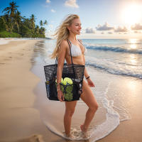 2025 Nuevo Bolso de Las Señoras Bolsa de Playa de Doble capa de Malla Bolsa de Playa Baño de Natacion artículos de tocador Bolsa de almacenamiento - details 8