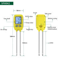 Probador De Suelo Con Pantalla LCD 4 En 1 Detector De Nutrientes Y Fertilizantes Para Jardín Y Granja Medidor De Temperatura Rango 0-1999mg/kg - details 7