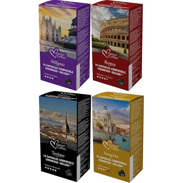 Cremesso® Delizio®: 96 Cápsulas Compatibles Degustación - 1