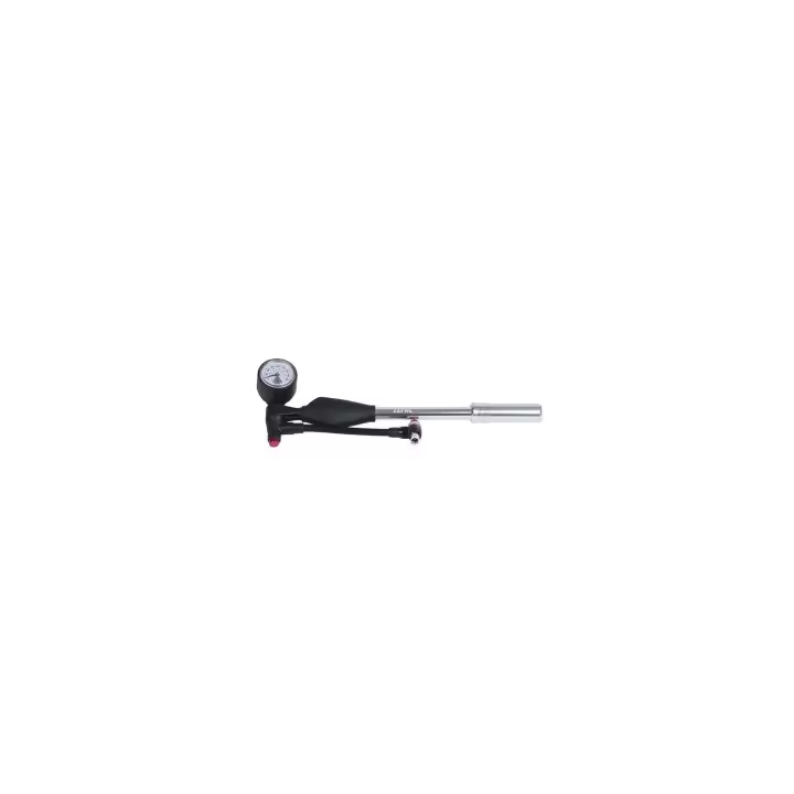HINCHADOR SUSPENSION ZEFAL Z SHOCK CON MANOMETRO ALUMINIO PLATA - 1