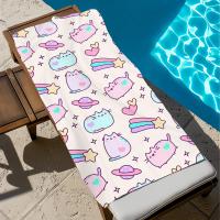Toalla De Playa Grande Pusheens-S Con Dibujos De Gatos Lindos Para Deporte Y Baño Secado Rápido Suave Para Viaje Y Gimnasio - details 5