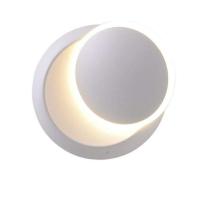 Luces de pared interior blanco LED lámpara de pared 5W moderno aplique de pared blanco cálido creativo Eclipse 2 en 1 N lámpara de pared LED (blanco) - details 0