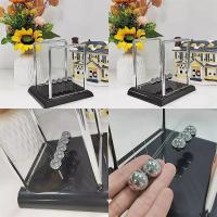 Juguete De Escritorio Newton's Cradle Balanza De Bolas De Acero Regalo Pendulo De Gravedad Para Decoración De Oficina Y Hogar Suministros Educativos De Física Metal - details 8