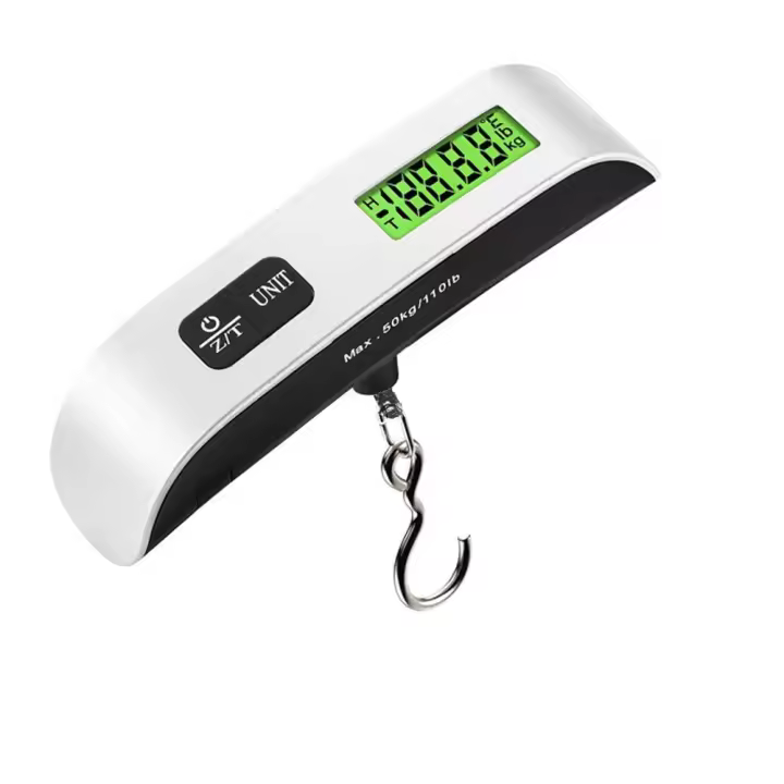Báscula Digital Portátil Para Equipaje De 50kg/110lb Con Pantalla LCD Escala Electrónica De Bolsillo Para Viajes Y Equipaje - 1