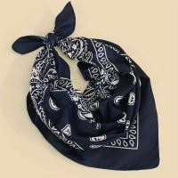 Bandana Hip Hop De Trenzado Con Estampado De Pauleta Negro Y Rojo 55x55cm Pañuelo Estilo Casual Para Mujeres Hombres Niños Y Niñas - details 6