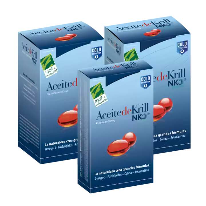Aceite de Krill NKO 80 perlas 100% natural, omega 3, Astaxantina, salud cardiovascular, EPA y DHA, Salud mental - 1