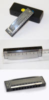 Harmonica 10 Agujeros Senior Bruce Para Blues Con Estuche Acero Inoxidable Y Latón Para Música Instrumento De Musicalización - details 8
