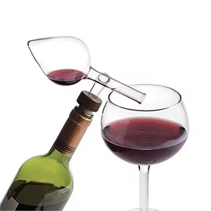 Dispositivo De Aerator Para Vino Tinto Rojo Portátil Y Rápido Soberán Y Vierte Nuevo Dispositivo De Sobriedad En Vidrio - 1