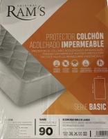 Protector de Colchón Alcochado de Fibra,Cubre colchon para Cama 90 | Impermeable y Transpirable, - details 2