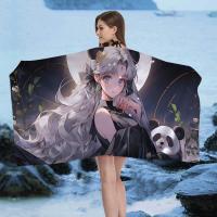 Toalla De Playa S-Sailor Girl M-Moon Microfibra Absorbente Secado Rápido Suave Para Yoga Natación Resort Montañismo Tamaño 76x182 Cm - details 10