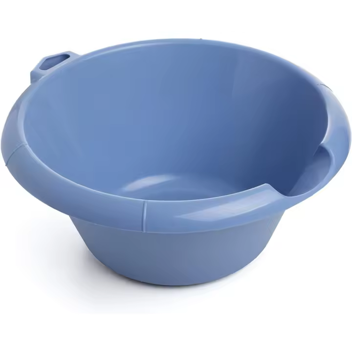 Tatay Barreño Redondo, 3L de Capacidad, Libre de BPA, con Orificio Colgador, Azul. Medidas 28.3 x 12.3 x 28.5 cm - 1