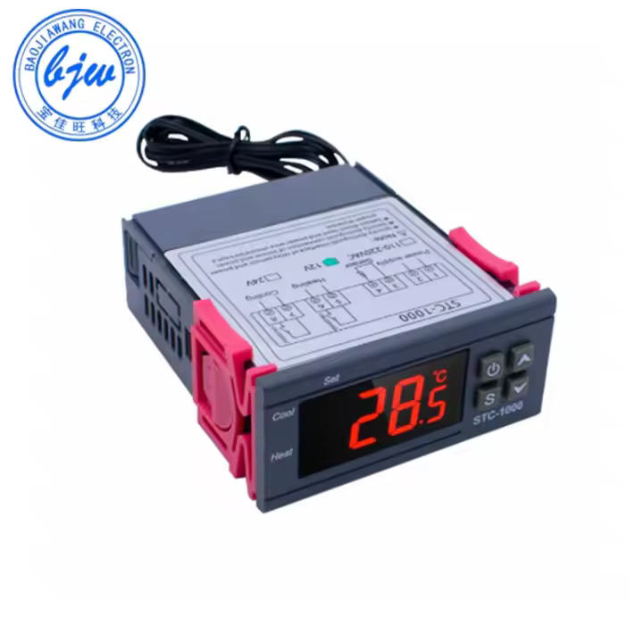 Controlador De Temperatura Digital Termostato Thermoregulator Para Incubador Relé LED 10A Calentamiento Enfriamiento STC-1000 12V 24V 100V-220V - 1