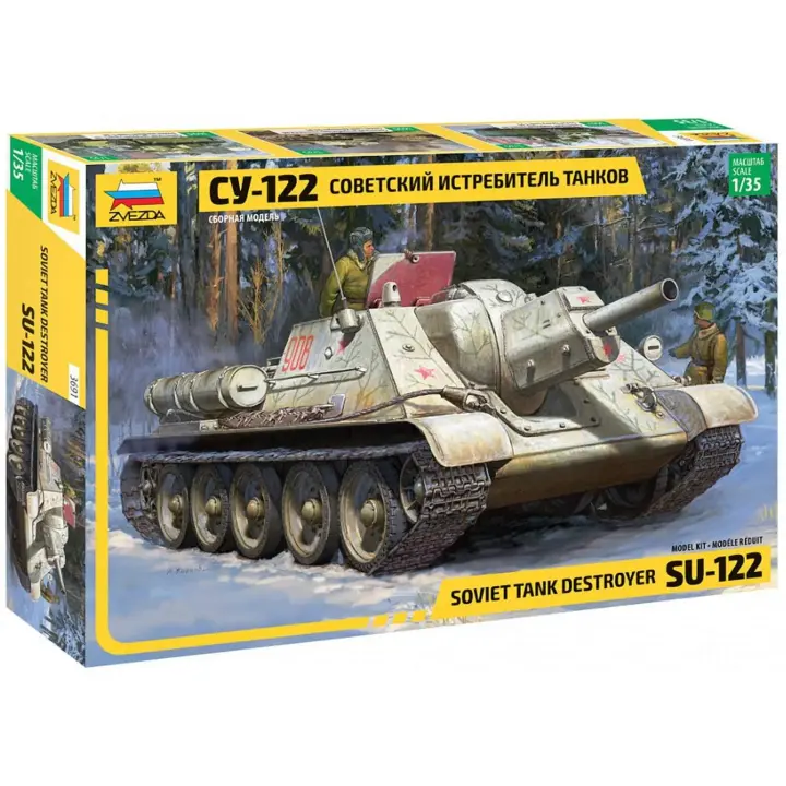 Zvezda 3691 - Maqueta Tanque Soviético SU-122 Sowjet - Escala 1:35 - 1