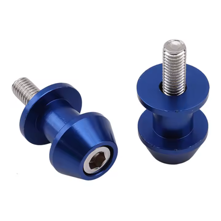 Soporte De Moto De Aluminio 8mm Para Swingarm Accesorio Universal De Motocicleta Con Bisagras Y Correas Colores Variados Pack De 2 - 1