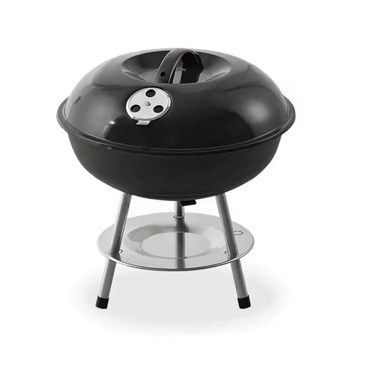BARBACOA DE PIE Ø35,5x40cm 3 PATAS. COLOR NEGRO EDM - 1