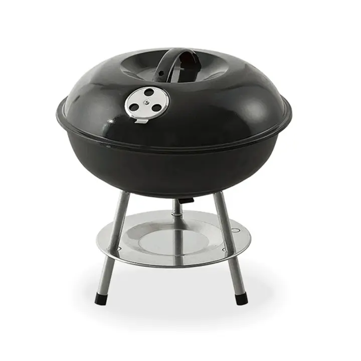 BARBACOA DE PIE Ø35,5x40cm 3 PATAS. COLOR NEGRO EDM - 1