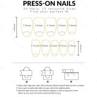 24Pcs Pegatinas De Uñas Con Rhinestone Mariposa Y Brillo Gradient Para Arte De Uñas Duraderas Adhesión Brillantes Y Elegantes - details 0