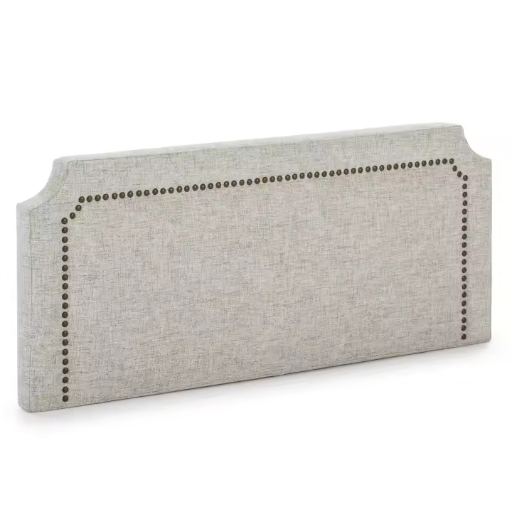 VS Venta-Stock Cabecero Tapizado Leonor 160x60 Gris Alta Calidad - 1