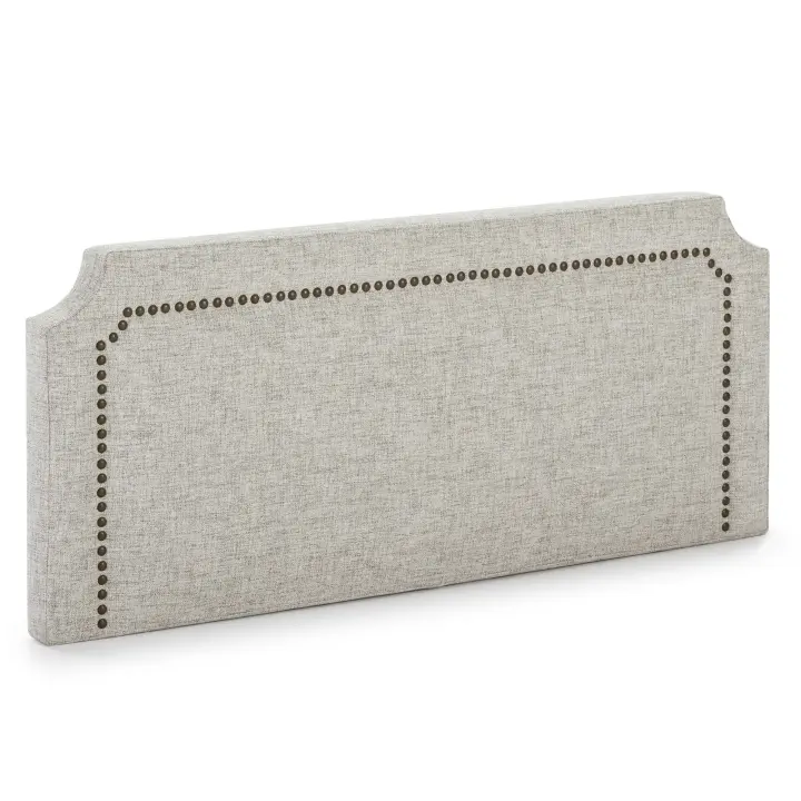 VS Venta-Stock Cabecero Tapizado Leonor 160x60 Gris Alta Calidad - 1