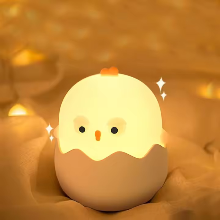 Luz Nocturna Infantil de silicona,Luz de noche para niños,Lámpara recargable por USB,Brillo y color ajustable, Regalos de cumpleaños y Navidad - 1