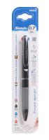 STELAM Bolígrafo multicolor 3 en 1 de 0.7 mm - Tinta negra, azul y roja, escritura suave, retráctil, ideal para la escuela, la oficina y el hogar - details 1