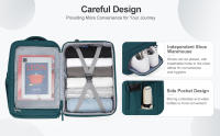 Mochila de viaje extensible para hombre y mujer, bolsa Weekender de 45l, resistente al agua, para ordenador portátil - details 3