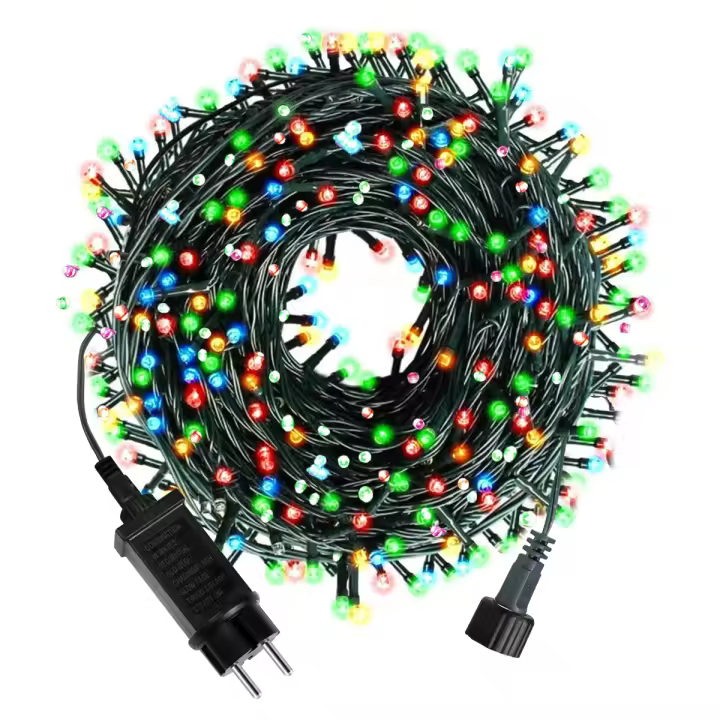 Luces De Navidad LED Decorativas 50M 100M Guirnalda Impermeable Para Exterior 110V 220V Para Bodas Jardín Calle Césped - 1