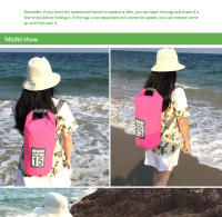 Bolsa Seca Impermeable De PVC Para Deportes Al Aire Libre Buceo Natación Vela Canotaje Remo Senderismo Con Mochila Flotante Y Dos Hombros - details 11