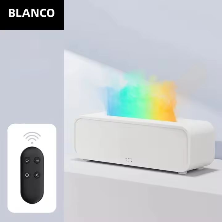 Máquina De Aromaterapia Con Llama Simulada Control Remoto Iluminación De 7 Colores Horario Silencioso Humidificación Perfumador Doméstico - 1