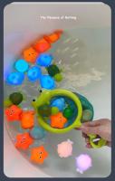 Juguetes De Baño Para Niños Animal De Iluminación Por Inducción Tortuga De Pesca En Red Juguete De Baño Para Bebés Unisex - details 3