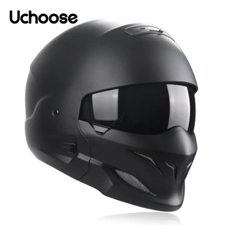 Casco Scorpion Demi Predator Con Manoplas Removibles Multifuncionales Casco De Motocicleta Con Personalidad 2022 - 1