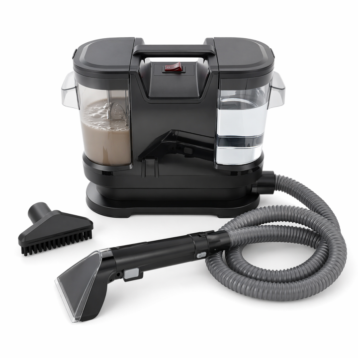 Water vacuum cleaner | professional upholstery cleaner | 450w powerful suction | wet and dry cleaning | 5 meter cable | sofas carpets cars | double tank 1.8l + 0.8l | portable vacuum cleaner