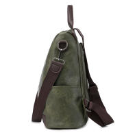 Mochila De Cuero Vintage Para Mujer 3 En 1 Antirrobo Capaz Para Niñas Adolescentes Bolsa Escolar De Viaje Mochila Feminina - details 21