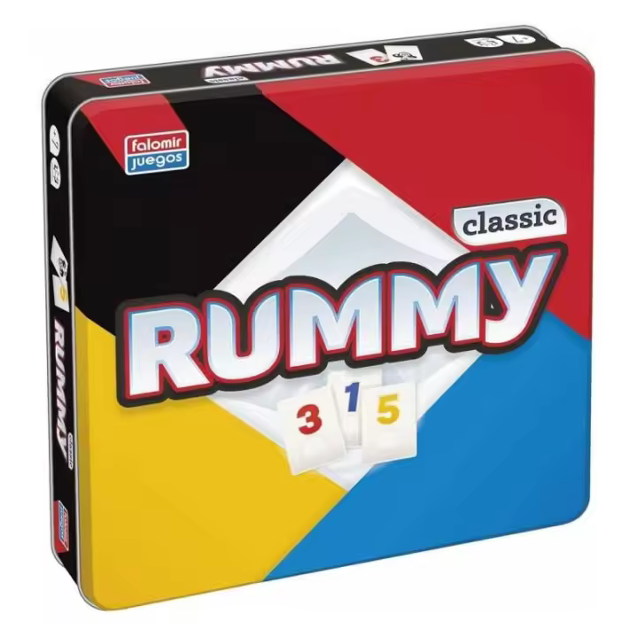 JUEGO RUMMY CLASSIC CAJA METAL - 1